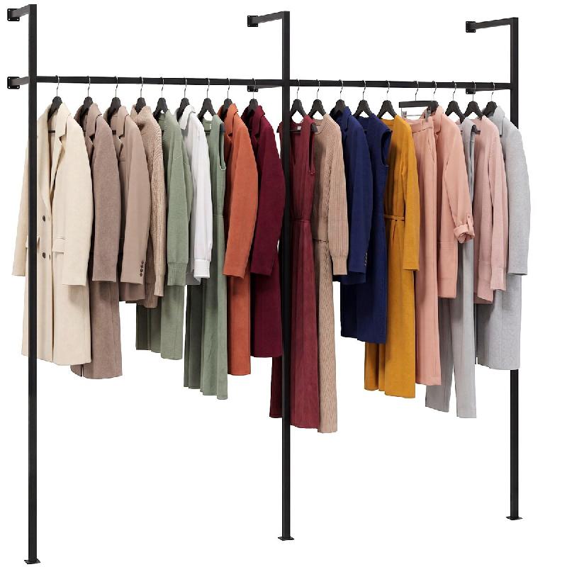 CLP Porte vêtements mural Merton Métal HBT: 220x295,5x35 cm 250 cm - métal 327780_0