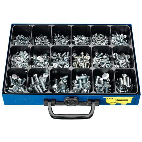 COFFRET METAL DIN 7991 M 8.8 VIS TETE FRAISE E 6 PANS ELZN
