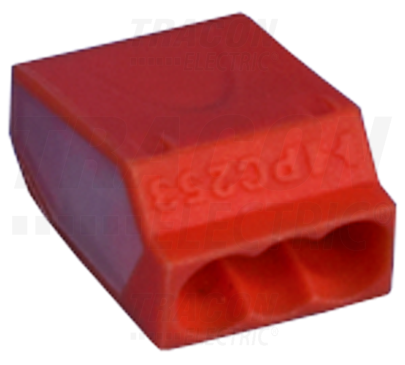 Connecteur sans vis - Orange - 3×(0,75-2,5mm²) - 450VAC - Max. 16A_0