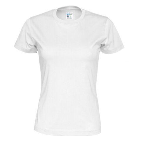 COTTOVER T-SHIRT COL ROND FEMME - CERTIFIÉ GOTS BLANC - TAILLE XL