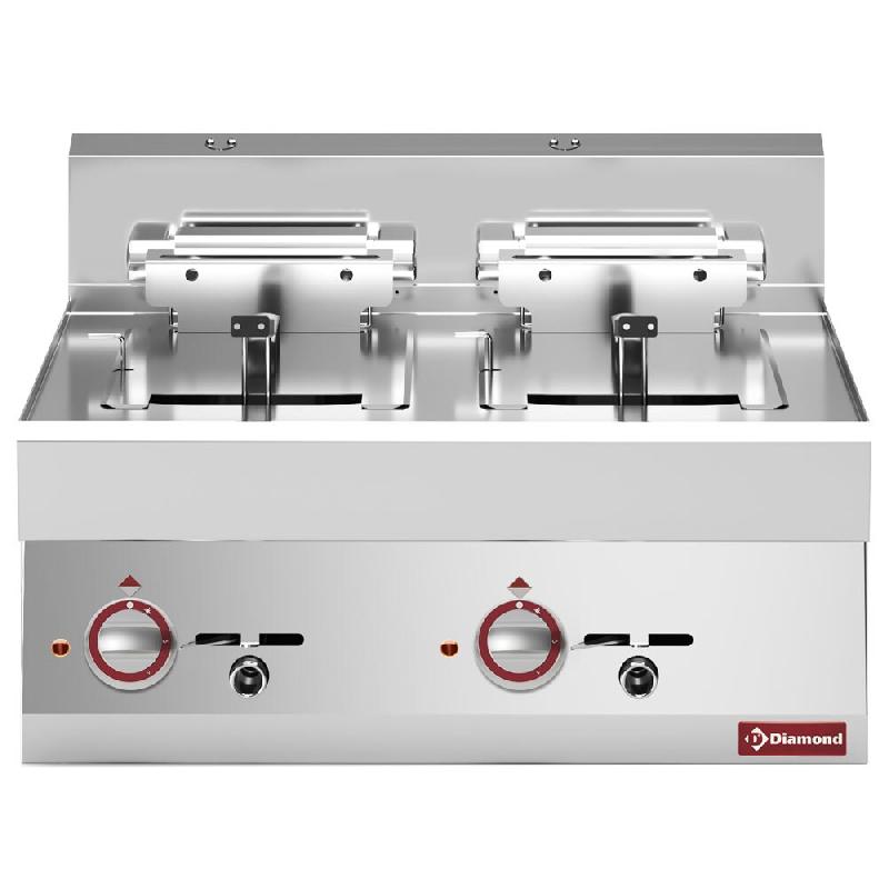 Diamond - Friteuse électrique 2 cuves 10 litres -top- 
