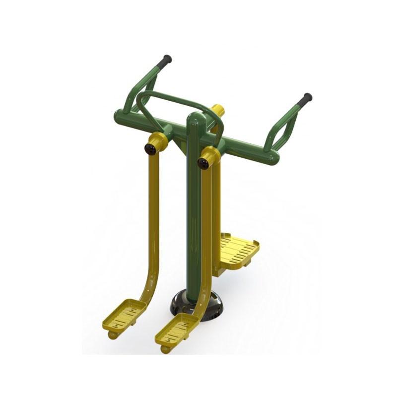 Duo Ciseaux-Horloge en acier traité anticorrosion - Gainage abdominal et renforcement musculaire pour parcours de santé_0
