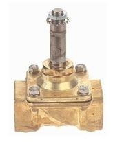 Électrovanne 2 voies NF (normalement fermée) - action directe 370D - réf. : 370D - corps laiton poli - membrane NBR - IP65_0