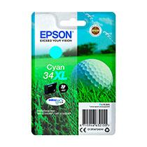 EPSON 34XL CARTOUCHE HAUTE CAPACITÉ CYAN POUR IMPRIMANTE JET D'ENCRE