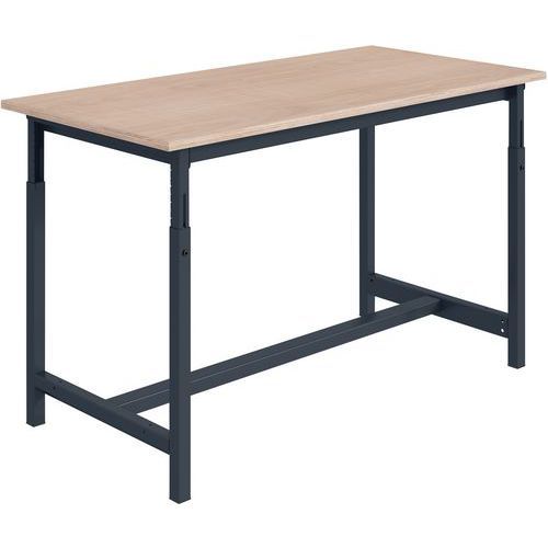 ETABLI PTH MH24 L1200 P750 RÉGL CRÉMAILLIÉRE 7016 ANTHRACITE - SOFAME