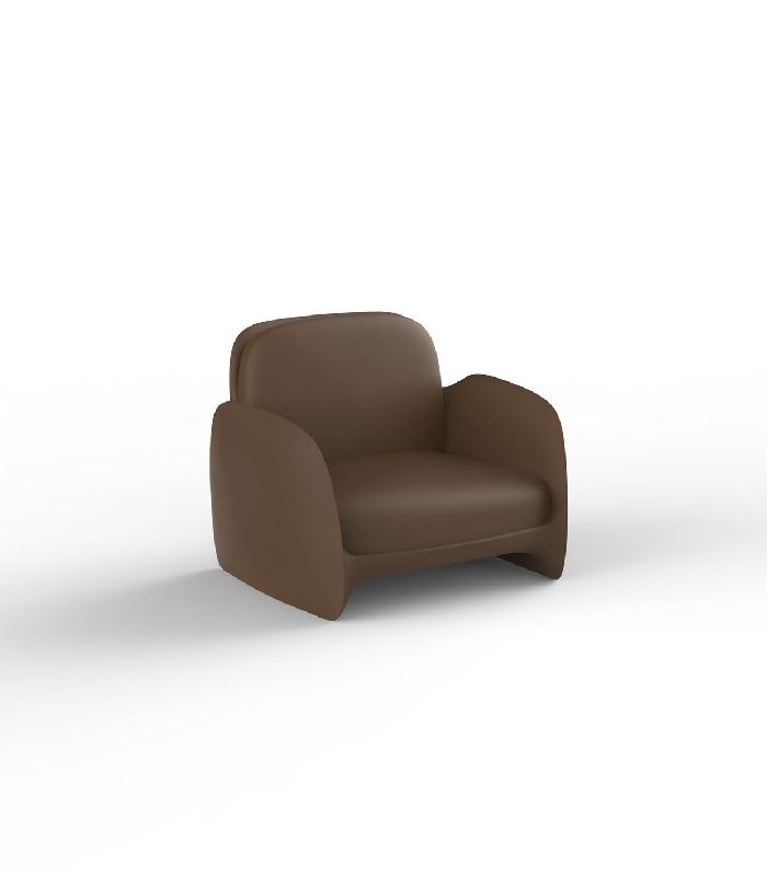 Fauteuil lounge in & out PEZZETTINA - marron_0