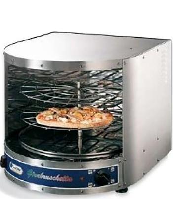 Four à bruschetta inox - 2 grilles rotatives - Puissance 3,3 kW - Dimensions compactes_0