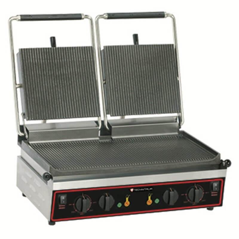 Grill Panini RO 428 double plaque rainurée 4 kW_0