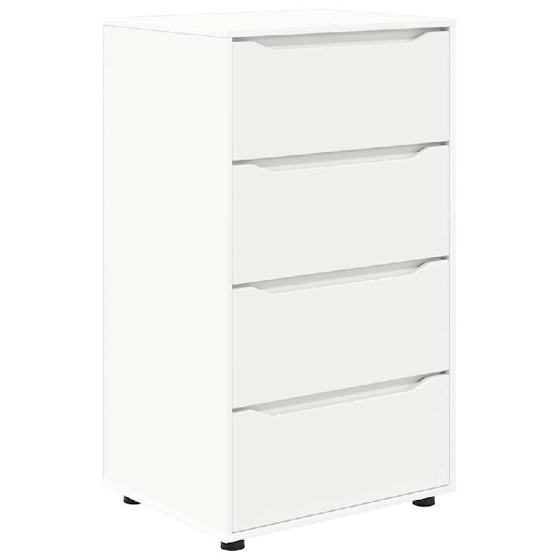Helloshop26 - Armoire de rangement lot de 2 fonctionnelles 60 x 48 x 105 cm en bois d'ingénierie blanc 02_0056186 - blanc Bois massif 3000239402887_0