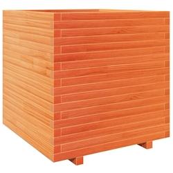 Helloshop26 - Jardinière bac lit surélevé plantes fleurs terrasse jardin cire 70 x 70 x 72,5 cm bois de pin massif marron 02_0038497 - 3000217703722_0