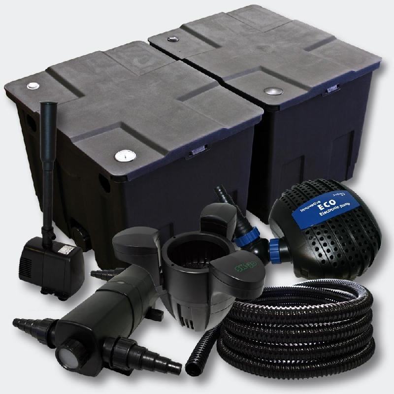 Kit de filtration de bassin 60000l pompe stérilisateur 18 watts fontaine 4216496