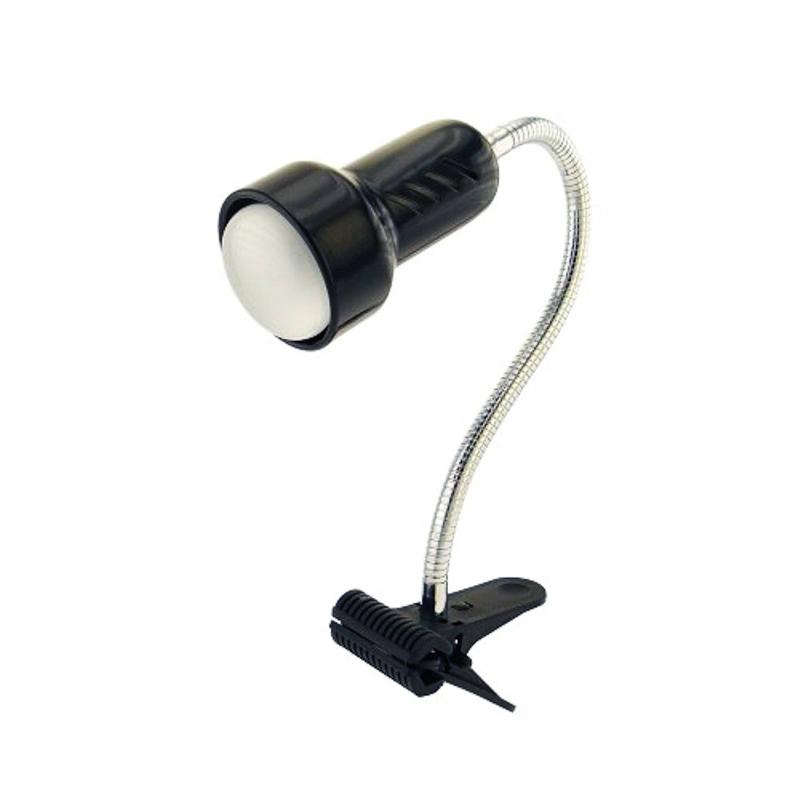 TEMAR LIGHTING LAMPE À PINCE LOLEK AVEC LONG BRAS FLEXIBLE, NOIR