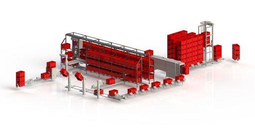 Ligne de stockage et déstockage automatique de caisses palettes sur-mesure - modulable avec puce RFID_0