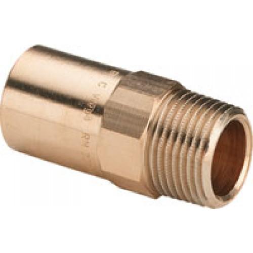 MAMELON BRONZE MÂLE CUIVRE - DIAMÈTRE 35 FILETÉ MÂLE 33/42 VIEGA