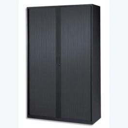 MT INTERNATIONAL ARMOIRE H1980MM NOIR MONO 2 - DIMENSIONS : L120 X H198 X P43 CM