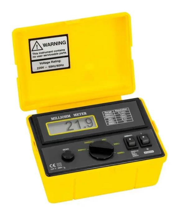 Ohmmètre PCE-MO 2001 - Résistant aux éclaboussures avec écran LCD - PCE Instruments_0