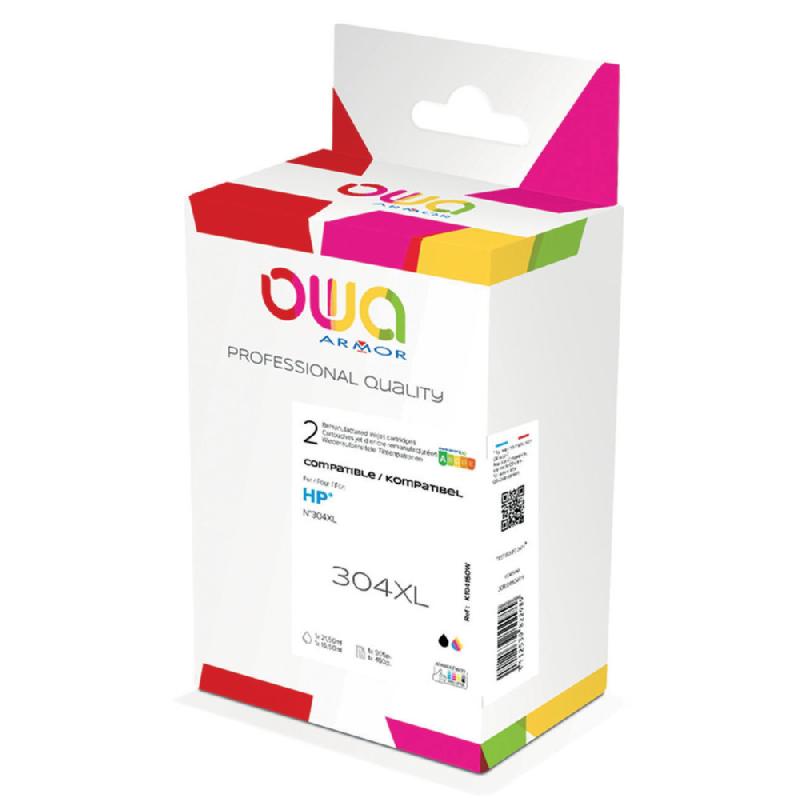OWA K10415OW Cartouche d'encre remanufacturée compatible HP 304XL - Pack 4 couleurs_0