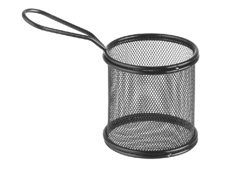 Panier à friture noir en inox - Dimensions 90x90 mm - Référence 425633_0