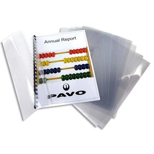 PLATS DE COUVERTURE, A4, RPET, TRANSPARENT, 0,20 MM - LOT DE 2