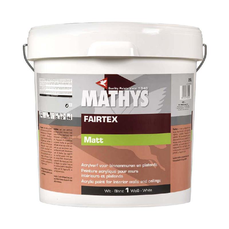 Peinture acrylique mate Fairtex - 124.1.20P - Haute blancheur, application facile, séchage rapide_0