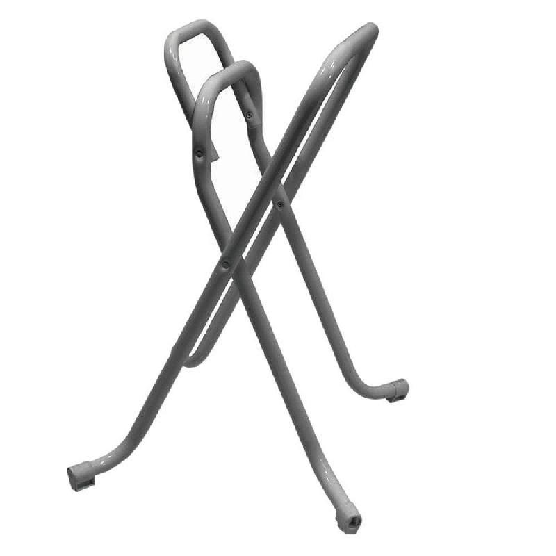 Piètement pliant Bretagne en acier gris p. Table extérieure 80x80, Ø90cm maxi_0