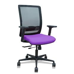 Piqueras y Crespo Silla Haches traslack malla negra asiento bali lila brazos 2D ruedas 65mm - violet multi-matériau 395TKM840B82B2DB68R65_0