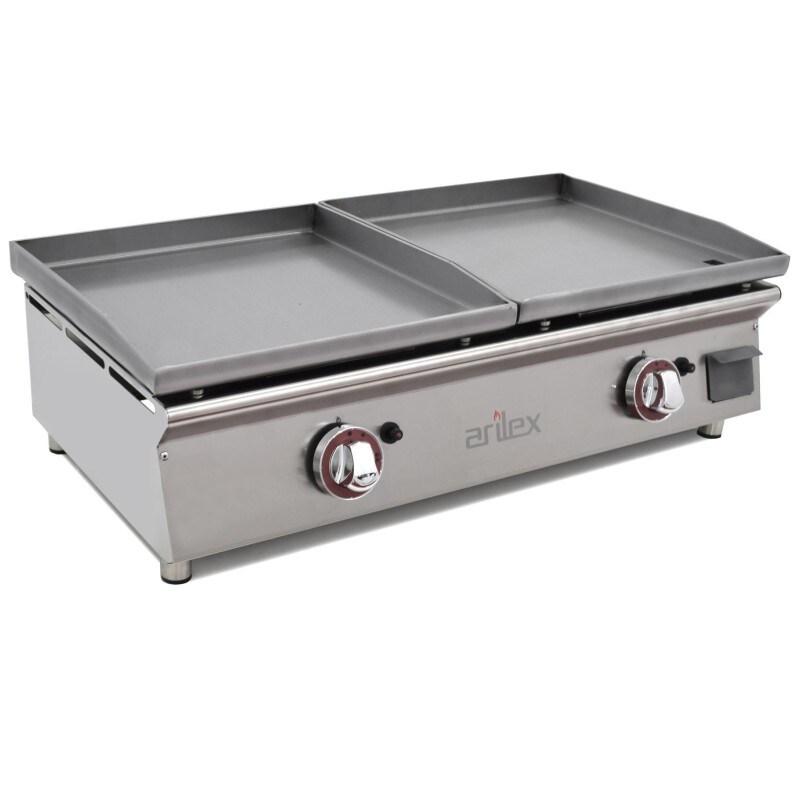 Plancha à gaz série DUO (40 laminé + 40 laminé) 4040PGLLN par Arilex - G4040PGLLN_0
