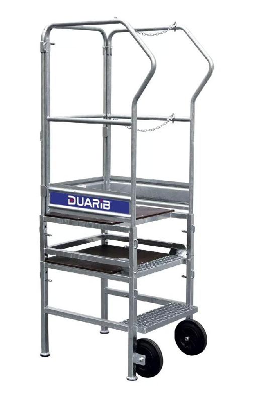 Plateforme individuelle roulante hauteur fixe CABRI 3 marches avec réhausse - DUARIB - 18012_0
