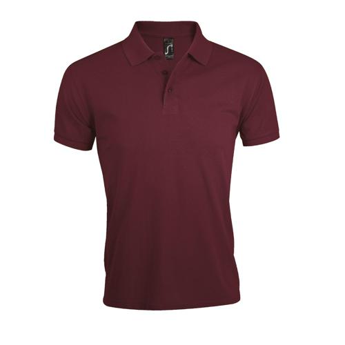 POLO PERSONNALISABLE HOMME PRIME EN POLYESTER BORDEAUX