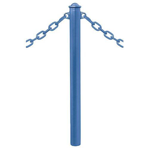 POTELET PROVINCE Ø76 MM CHAINES 2 ANNEAUX AGORA BLEU 5010 - PROCITY
