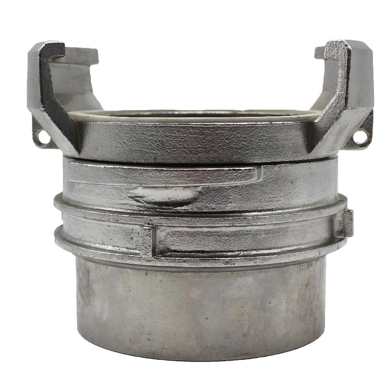 Raccord symétrique Guillemin avec verrou BSP femelle - Inox - DN 65 - YGFGIX065V_0