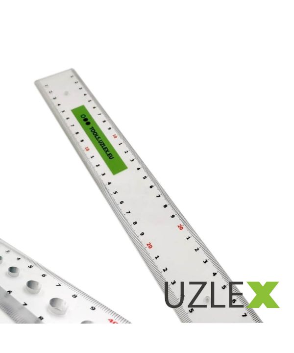 Règles PVC transparent dépoli - précises, durables et personnalisables pour usages multiples_0