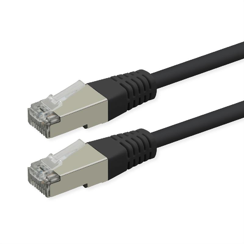 ROLINE Cordon Cat.6 (Classe E), PoE, S/FTP (PiMF) , noir, 5 m_0