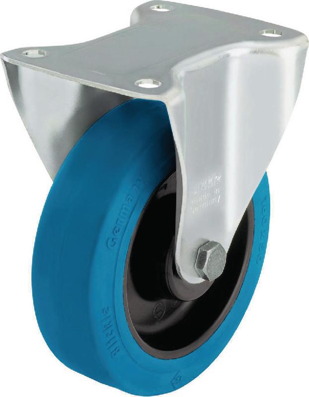 ROULETTE FIXE MONTURE PLATINE FORCE : 150 DIAMÈTRE 100 MM - MANUTAN COLLECTIVITÉS