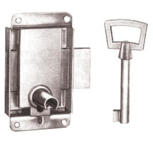 SERRURE VITRINES À PATTES LARGEUR 30MM ZINGUÉ - VACHETTE - 11220000