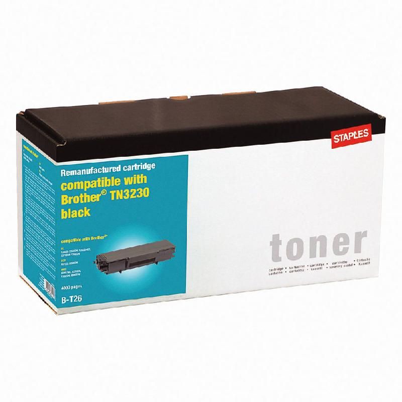 STAPLES TONER REMIS À NEUF TN-3230 N (4215680) - COMPATIBLE: BROTHER - COULEUR: NOIR