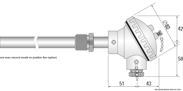 Thermocouples type N - tête protectrice métallique - pour applications industrielles_0