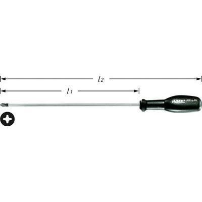 TOURNEVIS CRUCIFORME PH 1 HAZET 803LG-PH1 LONGUEUR DE LA LAME: 250 MM 1 PC(S)