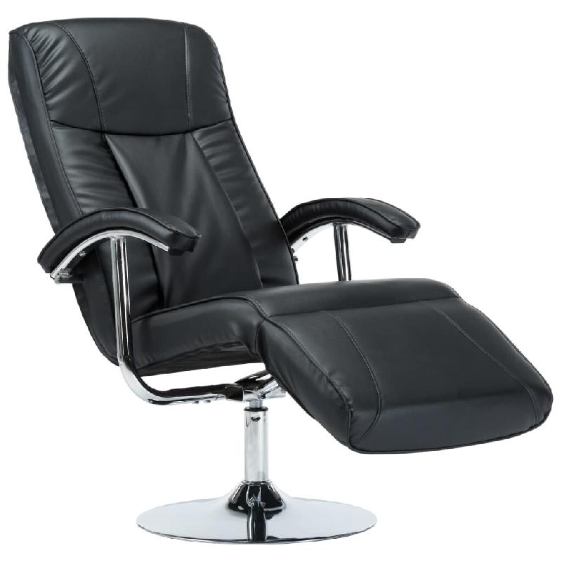 VidaXL Fauteuil TV noir similicuir Modèle Cormelis - 248587_0