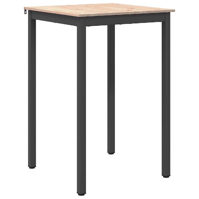 VidaXL Table de bar Naturel 110 x 55 x 105 cm Bois de pin massif Modèle Titan Panorama Plus - 892799_0