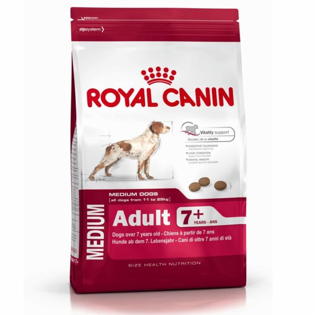 ALIMENT POUR CHIEN MEDIUM ADULT 7+ ROYAL CANIN