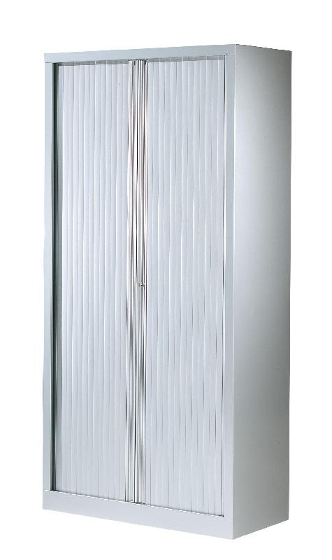 Armoire rideau haute coloris aluminium l.1000 mm_0