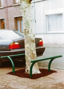 Barre de protection voirie décorative - acier galvanisé peint - bouchons en acier soudés_0