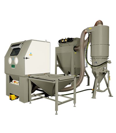 BNP 65 - Cabine de sablage Clemco - 250 kg - personnalisable avec systèmes à pression ou succion_0