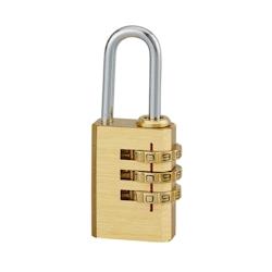 Cadenas à code 208, bagage, 21mm, 3 chiffres - THIRARD - doré 3150261002088_0
