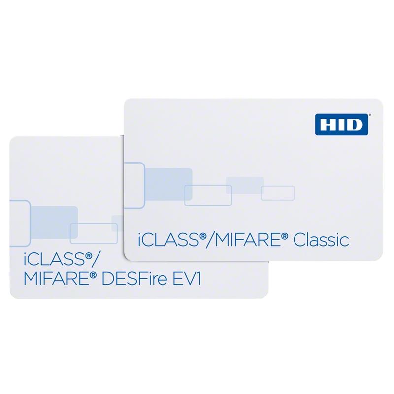 Carte hid 3910 mifare classic® 1k + iclass se™ - 3910pmggmnn_0