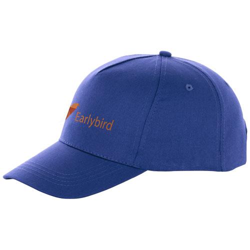 Casquette 5 panneaux Brunswick - boucle métal - œillets brodés - coton 155-160 g/m²_0