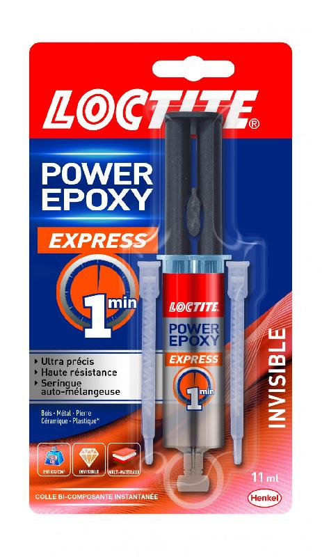 Colle seringue époxy express LOCTITE - bi-composant, rapide et multi-matériaux - 13 g_0