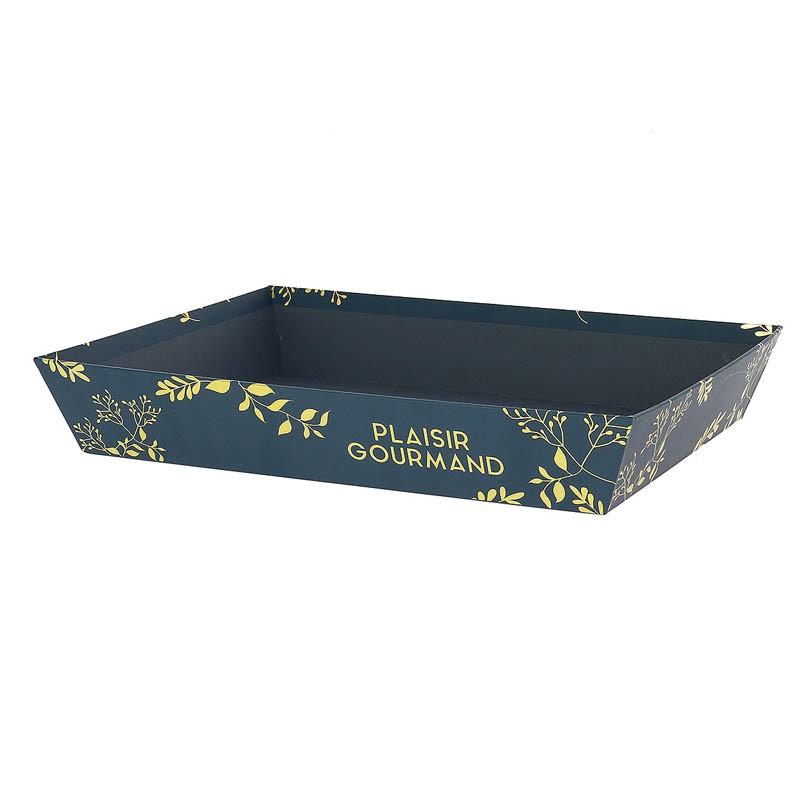 Corbeille carton rectangle Plaisir Gourmand 36x27 -_0