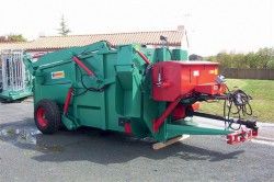 Dpspdm4 - désileuse pailleuse 4 m³ - semi-portée - Sirot avec goulotte hydraulique et transmission à sécurité_0